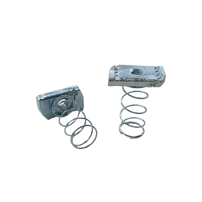 Tuerca riel con resorte zincada 3/8" x PACK 200 unidades